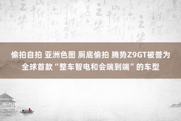 偷拍自拍 亚洲色图 厕底偷拍 腾势Z9GT被誉为全球首款“整车智电和会端到端”的车型