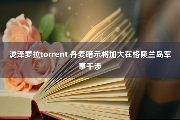 泷泽萝拉torrent 丹麦暗示将加大在格陵兰岛军事干涉