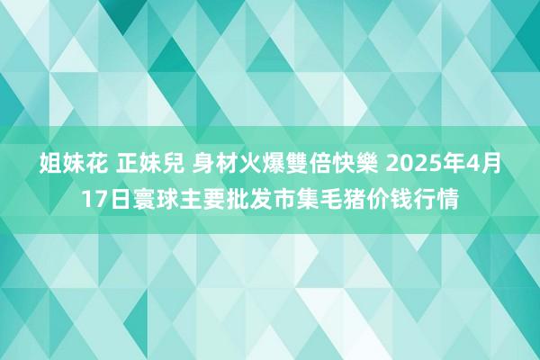 姐妹花 正妹兒 身材火爆雙倍快樂 2025年4月17日寰球主要批发市集毛猪价钱行情